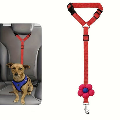 2-in-1 Dog Car Seat Belt & Walking Leash