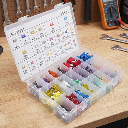 300PCS Car Fuse Assortment Kit
