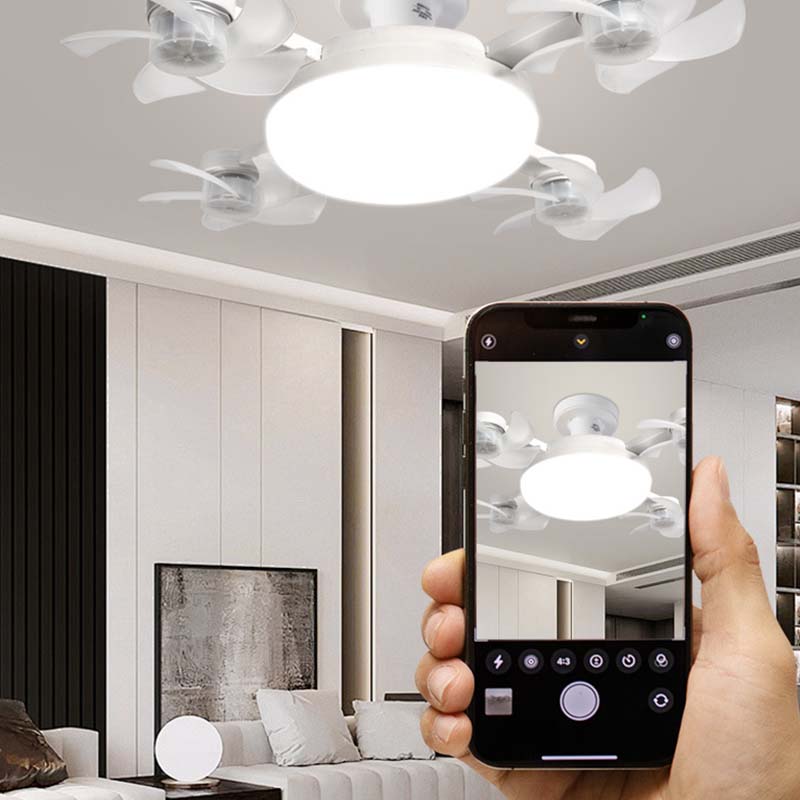 🌀New E27 Socket Ceiling Fan Light – 2‑in‑1 Silent LED Fan with Remote Control