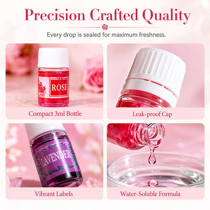 🔥40% Off！🎁🌺The fresh scent lifts your mood！🌷12-Pack Water Soluble Essential Oils Set