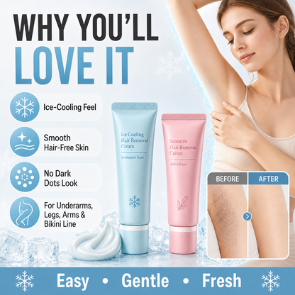 Gentle Hair Removal Cream – Painless & Skin-Safe Formula for Sensitive Areas