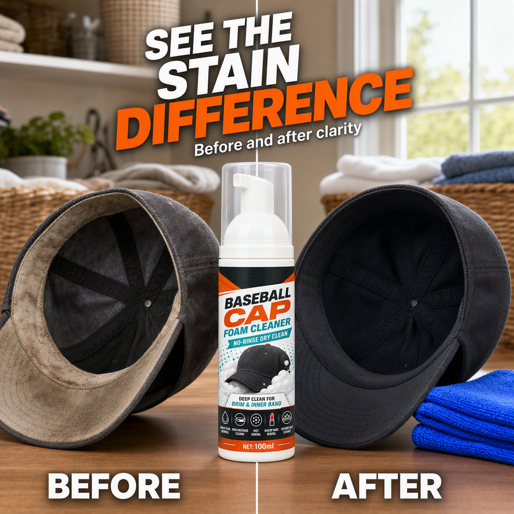 ✨No-Rinse Baseball Cap Foam Cleaner