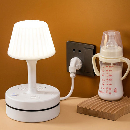 Bedside Lamp with Charging Station – 3-in-1 Nightstand Light, Power & Style