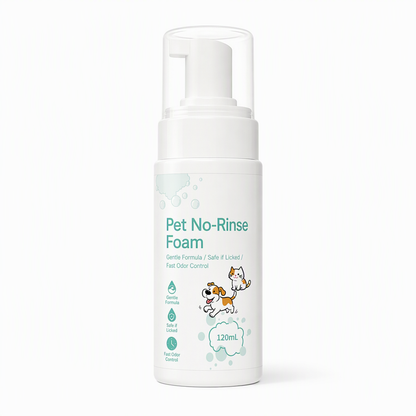 🐾 Save 50%! 🧼 No-Rinse Pet Cleansing Foam – For cats & dogs ✨