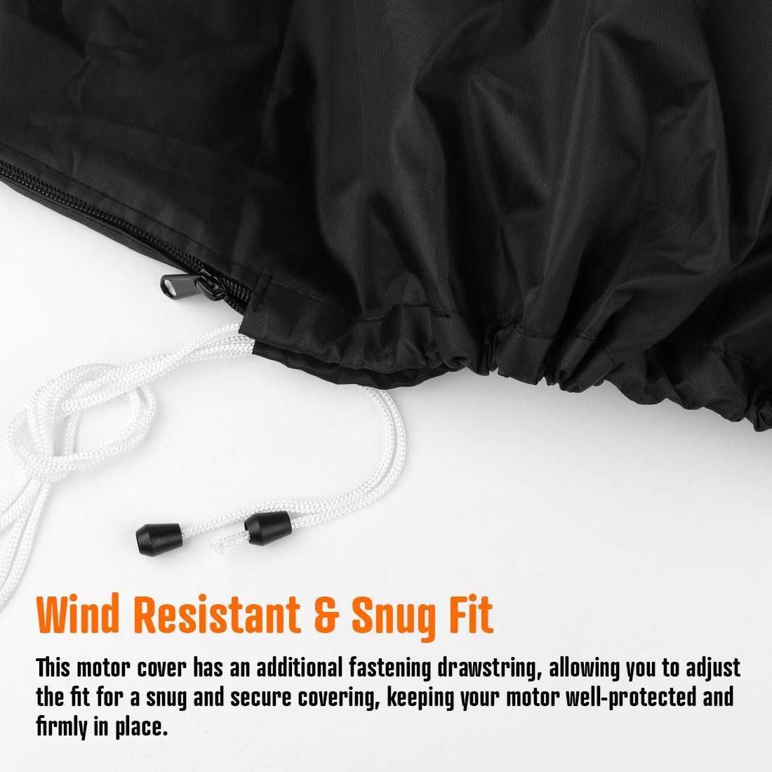 🚤 420D Oxford Outboard Motor Cover – Full Protection from Rain, Snow and UV Damage with a Tool-Free Fit 🛡️