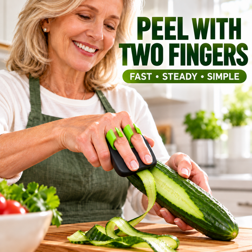 🥕Ergonomic Two-Finger Fruit and Vegetable Peeler