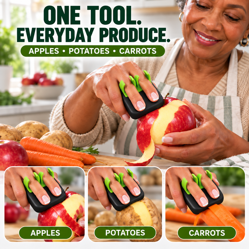 🥕Ergonomic Two-Finger Fruit and Vegetable Peeler