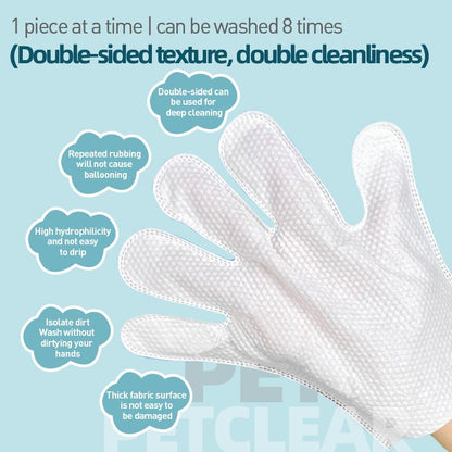 PetClear Disposable Pet Cleaning Glove Wipes