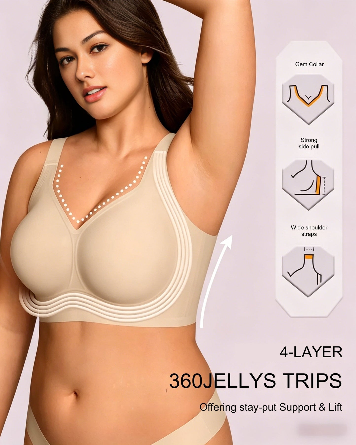 All-Day Comfort Wireless Full Coverage Jelly Smoothing Bra